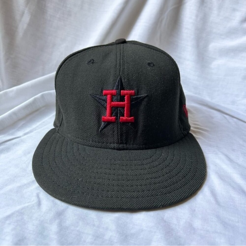 New Era Cooperstown Houston Astros Fitted Cap. Size 7 3/4